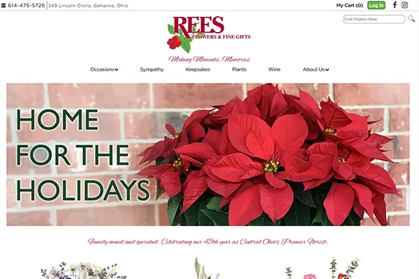 Responsive florist website design by Media99